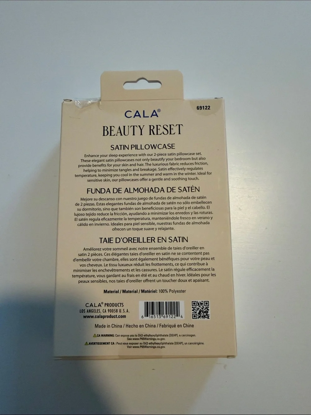 CALA Beauty Reset Satin Pillowcase - Champagne
